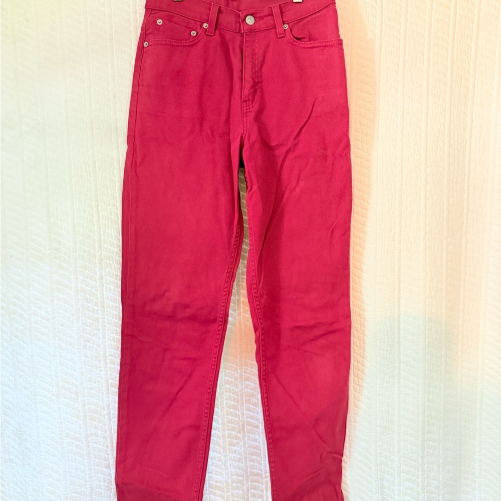 Levi's Red Skinny Jeans Vibrant Denim